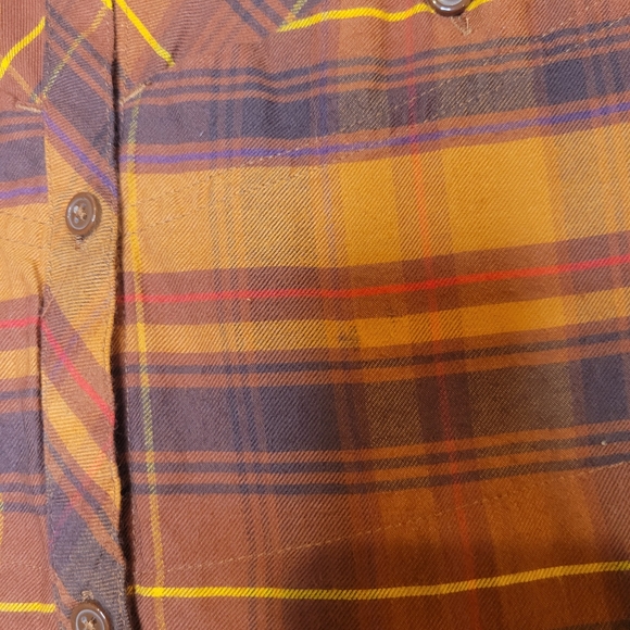 Columbia Plaid Button-Up Shirt Top Blouse Women's Size XL - Picture 6 of 6